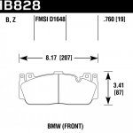 Колодки тормозные HB828N.760 HAWK HP Plus BMW M5 F10; M6 F13; M2 F87 M Sport передние