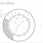 Ротор тормозного диска 355*32mm, DC Brakes DC35532-12B62A, крепеж под болты
