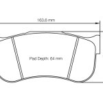 Колодки тормозные 8100-RSL1 PAGID RSL1 TOYOTA SUPRA GT4; толщина 29mm