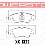 Колодки тормозные 23-1322 PowerStop Z23 передние AUDI A4 8K (B8); A5 8T; Q5