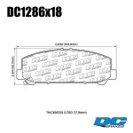 Колодки тормозные DC1286R18 DC Brakes Street HD+, передние INFINITI QX56 2007-13 ; QX80; NISSAN