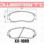Колодки тормозные 17-1089 PowerStop Z17 передние Haval F7; H6