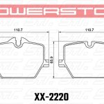 Колодки тормозные 23-2220 PowerStop Z23 задние BMW 3 G20; 4 G22; Z4 G29; TOYOTA SUPRA 2019->