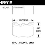 Колодки тормозные HB916N.740 HAWK HP Plus перед BMW 5 G30, 6 G32GT, X3 G01, X4 G02, 7 G11; SUPRA 19-