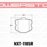 Колодки тормозные NXT-1185R PowerStop NEXT GEN задние CHEVROLET Corvette Z06 2006-2013