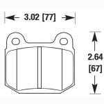 Колодки тормозные DP81537RP1 EBC RP-1 задние MMC Lancer Evo V-IX; SUBARU WRX STI