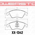 Колодки тормозные 23-1342 PowerStop Z23 передние MB SLK R172; CLS C218; E W212