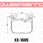 Колодки тормозные 17-1609 PowerStop Z17 передние BMW M4 F82; M3 F80; M-Performance