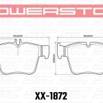 Колодки тормозные 26-1872 PowerStop Z26 задние MB GLC X253; C W205