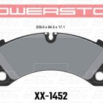 Колодки тормозные 23-1452 PowerStop Z23 передние Porsche Cayenne 2010-> ; MACAN 3.0S; 350x34m