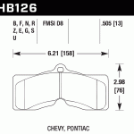 Колодки тормозные HB126D.505 HAWK ER-1