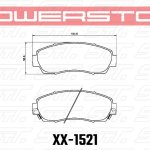 Колодки тормозные 23-1521 PowerStop Z23 передние CHANGAN; CHERY; EXEED; HAVAL