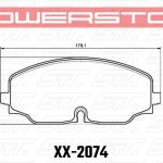 Колодки тормозные 23-2074  PowerStop Z23 передние VW ATLAS; TERAMONT