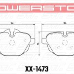 Колодки тормозные 23-1473 PowerStop Z23 задние BMW 5 F10, G30; X3 F25, G01; Без M Sport