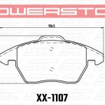 Колодки тормозные 23-1107 PowerStop Z23 передние AUDI A3; VW GOLF 5,6, PASSAT B6, B7