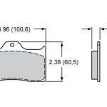 Колодки тормозные 150-35-7112K BP-35; Wilwood 7112, Forged Dynalite; Polished Billet Dynalite