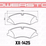 Колодки тормозные 23-1425 PowerStop Z23 передние RANGE ROVER SPORT; IV; колесо 19"