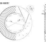 Ротор тормозного диска 380*30mm, DC Brakes DC38030-10D75S, D крепеж,