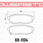 Колодки тормозные 26-1124 PowerStop Z26 задние Subaru BR-Z; Toyota GT86