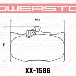 Колодки тормозные 26-1586 PowerStop Z26 перед Toyota Celsior 4.3 (UCF3) Lexus GS 2005-> ; IS III
