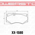 Колодки тормозные 23-1580 PowerStop Z23 передние Mercedes-Benz G550