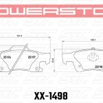 Колодки тормозные 23-1498 PowerStop Z23 задние Jeep Grand Cherokee WK2