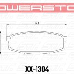 Колодки тормозные 36-1304 PowerStop Z36 задние LEXUS LX570, LX450D, TOYOTA LC200; Tundra