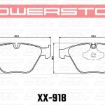 Колодки тормозные 23-918 PowerStop Z23 передние BMW E90, 92, 335i, M3 E90, E60