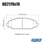 Колодки тормозные DC2179R19 DC brakes Street HD+, перед. RAM 1500 2019->