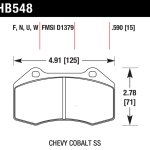 Колодки тормозные HB548B.510 Brembo Renault Clio3 RS; FIAT 124 SPIDER; Mazda MX5 ND перед