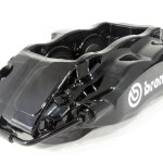 Комплект суппортов 2 шт. Черные, Brembo 4 поршня: 40mm - 44mm