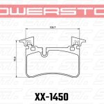 Колодки тормозные 23-1450 PowerStop Z23 задние Mercedes-Benz C63 AMG Black Series