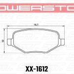 Колодки тормозные 36-1612 PowerStop Z36 задние Ford Explorer AWD 2010-2019