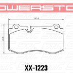 Колодки тормозные 26-1223 PowerStop Z26 передние Mercedes-Benz CLS C219; E W211; SL R230