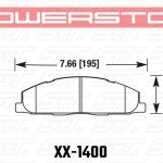 Колодки тормозные 23-1400 PowerStop Z23 задние Dodge RAM 2500