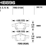 Колодки тормозные HB896G.568