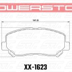 Колодки тормозные 23-1623 PowerStop Z23 передние Mazda CX-5; CX-8