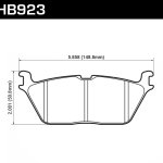 Колодки тормозные HB923Y.706 HAWK LTS задние RAM 1500 2019->