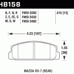 Колодки тормозные HB158D.515 HAWK ER-1