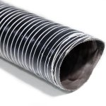 Воздуховод силиконовый, диаметр 76mm, до +255°С, цена за 1м, Thermal Division TDAD176B черный