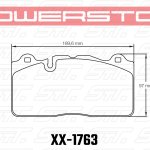 Колодки тормозные 17-1763 PowerStop Z17 передние Jaguar XKR
