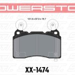 Колодки тормозные 26-1474 PowerStop Z26 перед TESLA S; Corvette 2014-> ; Camaro 2010->