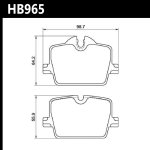 Колодки тормозные HB965B.620 HAWK HPS 5.0 задние BMW 3 G20; TOYOTA SUPRA 2019->