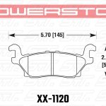 Колодки тормозные 36-1120 PowerStop Z36 задние Hummer H3