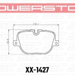 Колодки тормозные 23-1427 PowerStop Z23 задние Range Rover Supercharged/Sport 2010-2013