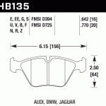 Колодки тормозные HB135D.760 HAWK ER-1