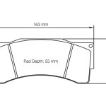 Колодки тормозные 8222-RSL1E PAGID RSL1E RACING AP Racing CP6230D54; CP9665D54; толщина 25mm