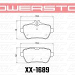 Колодки тормозные 23-1689 PowerStop Z23 задние Mercedes-Benz S-class W222; S-class coupe C217