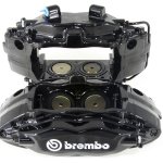 Комплект суппортов 2 шт. Черные, Brembo 4 поршня: 40mm - 44mm