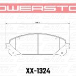 Колодки тормозные 36-1324 PowerStop Z36 перед Lexus RX350 2010-> ; HIGHLANDER 2010->